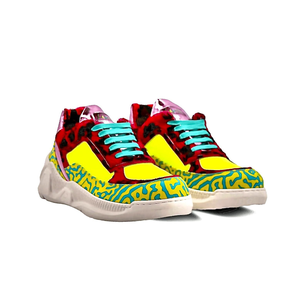 F'Lo Bendz Italian Leather Low-Top Sneakers
