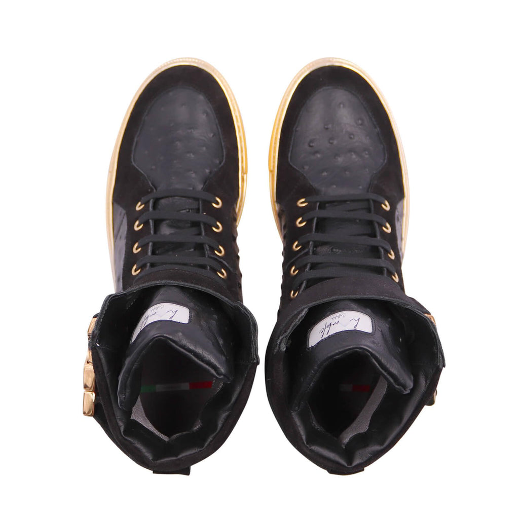 D'Zynerz Italian Leather Buckle High-Tops