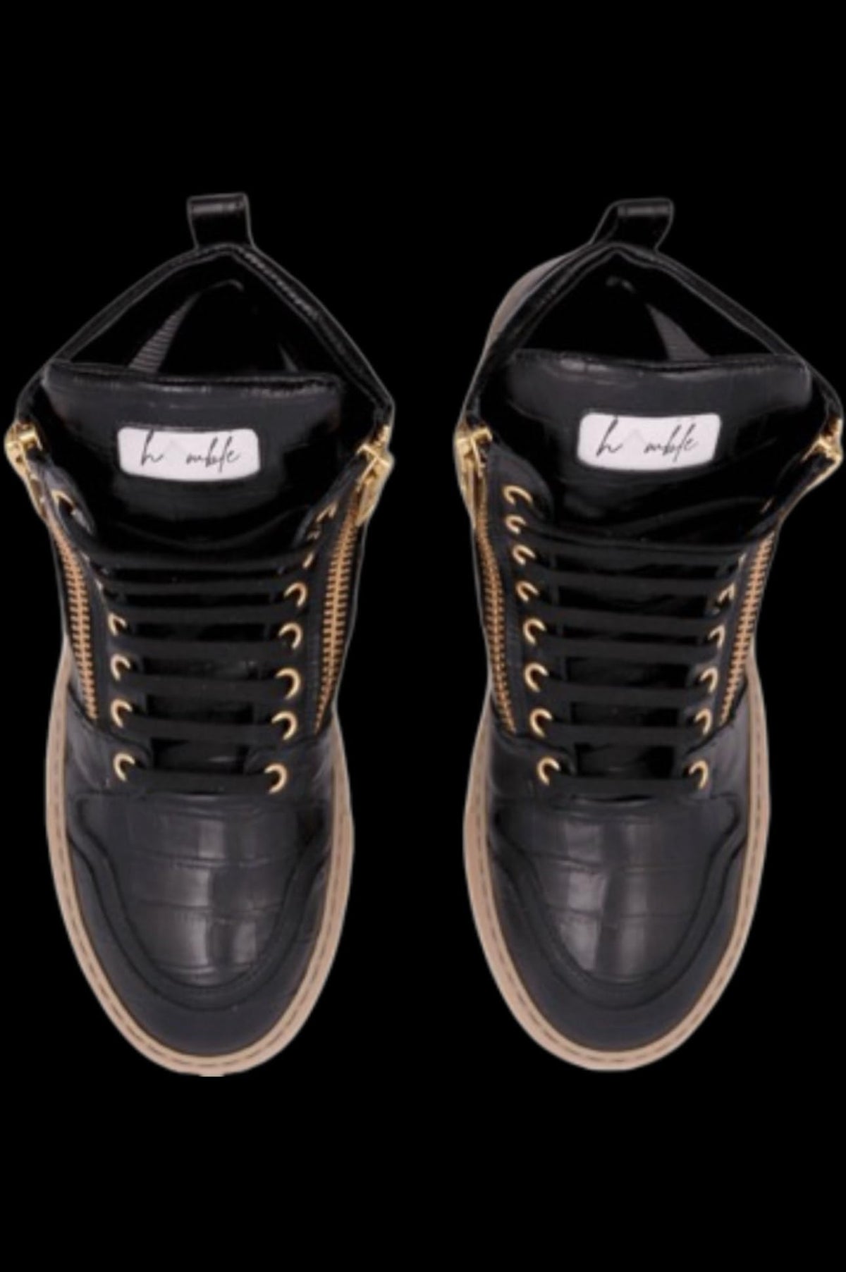 Humble Drip Italian Leather High-Top Sneakers
