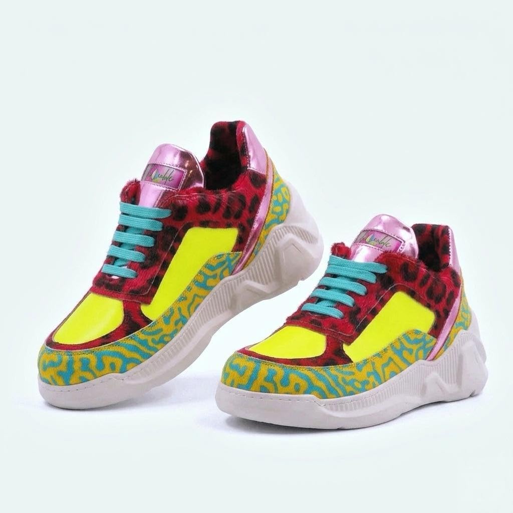 F'Lo Bendz Italian Leather Low-Top Sneakers