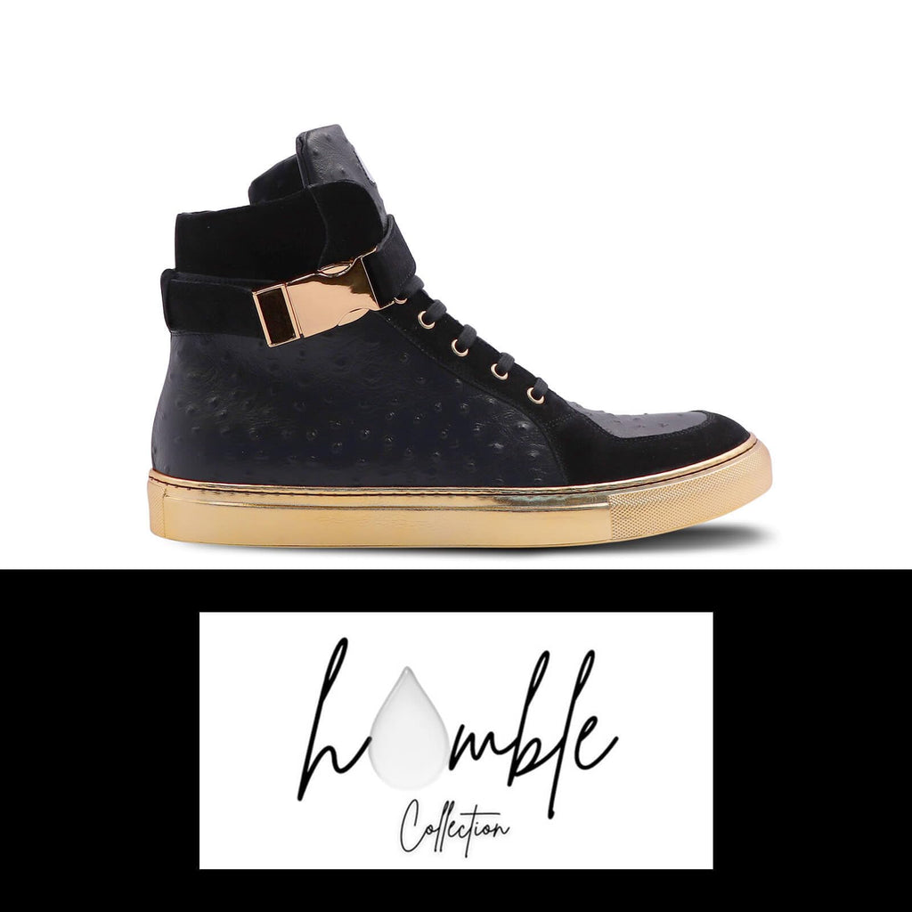 D'Zynerz Italian Leather Buckle High-Tops