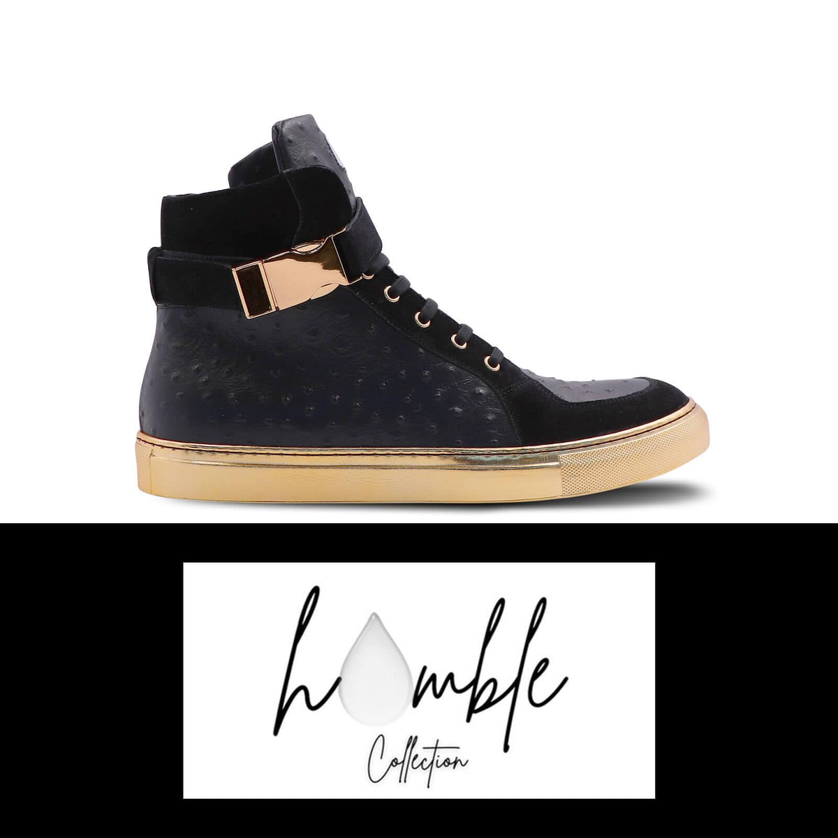 D'Zynerz Italian Leather Buckle High-Tops