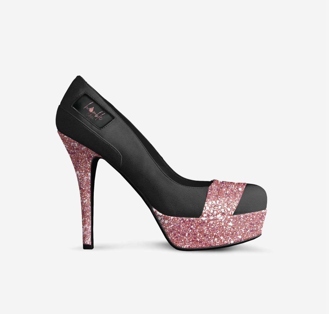 Stel'O Blaque Rose Gold Platform Pumps