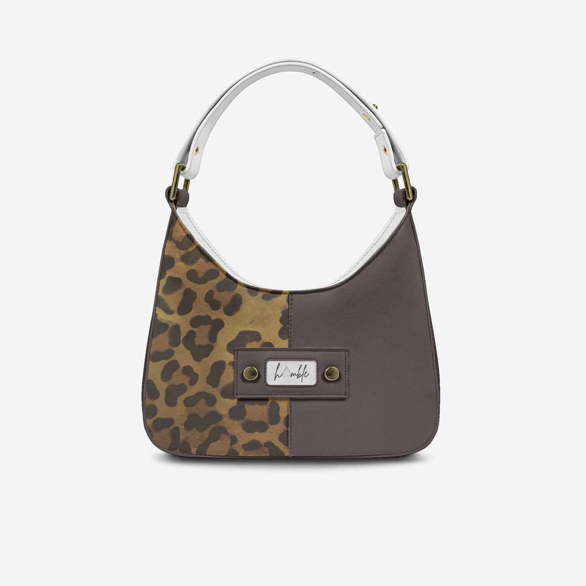 G'Lo Luxe Italian Leather & Leopard Shoulder Bag