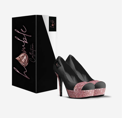 Stel'O Blaque Rose Gold Platform Pumps