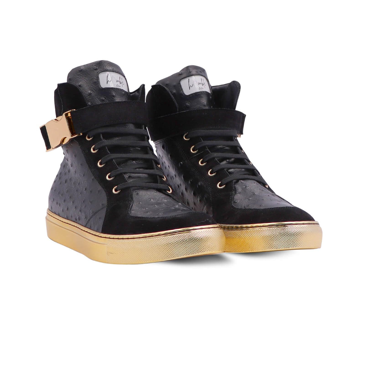 D'Zynerz Italian Leather Buckle High-Tops
