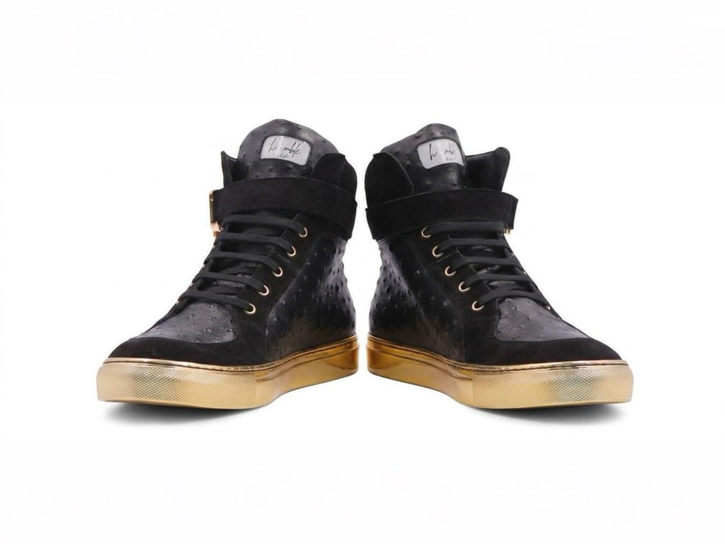 D'Zynerz Italian Leather Buckle High-Tops