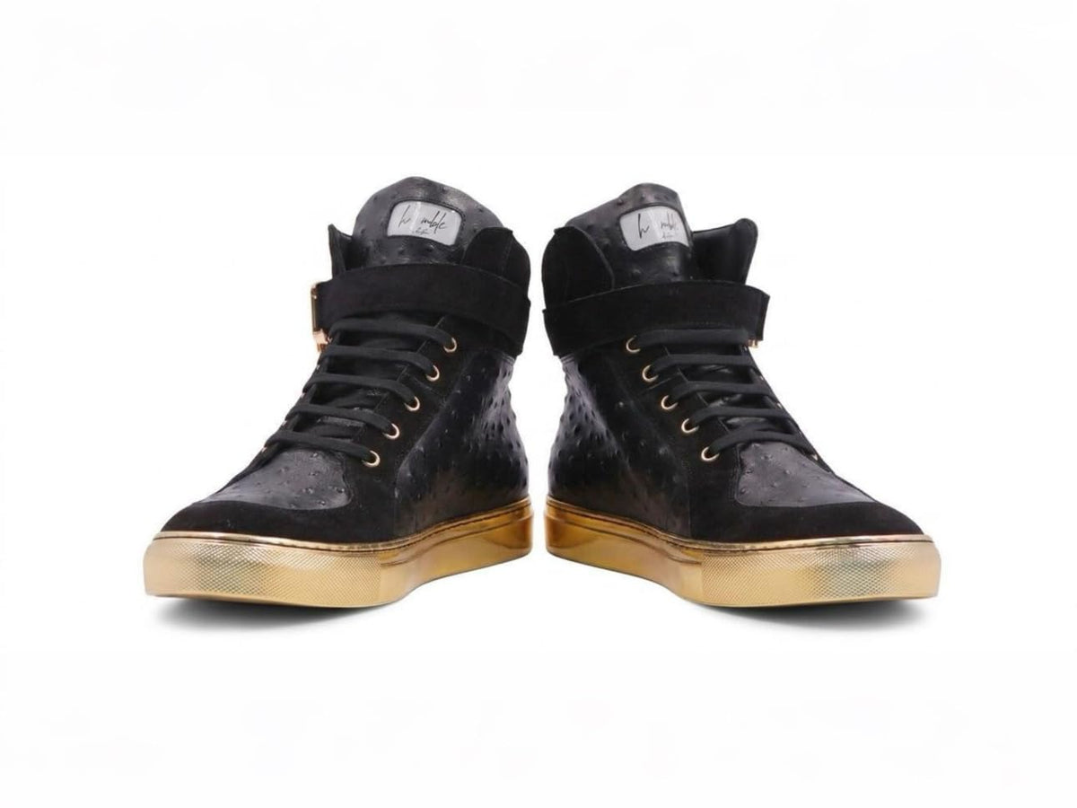 D'Zynerz Italian Leather Buckle High-Tops