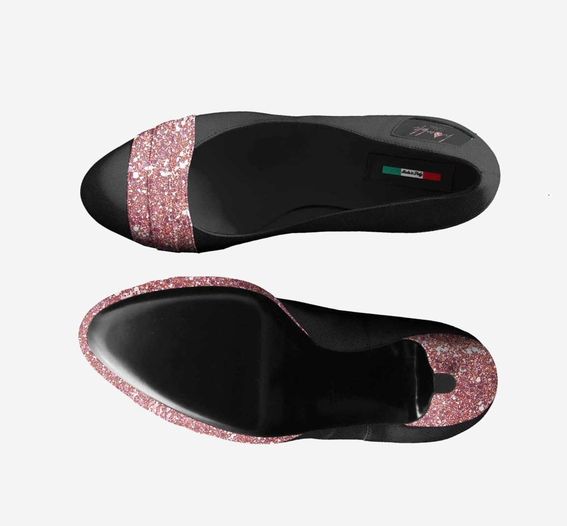 Stel'O Blaque Rose Gold Platform Pumps