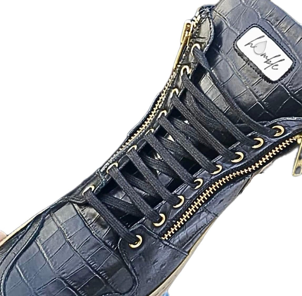 Humble Drip Italian Leather High-Top Sneakers