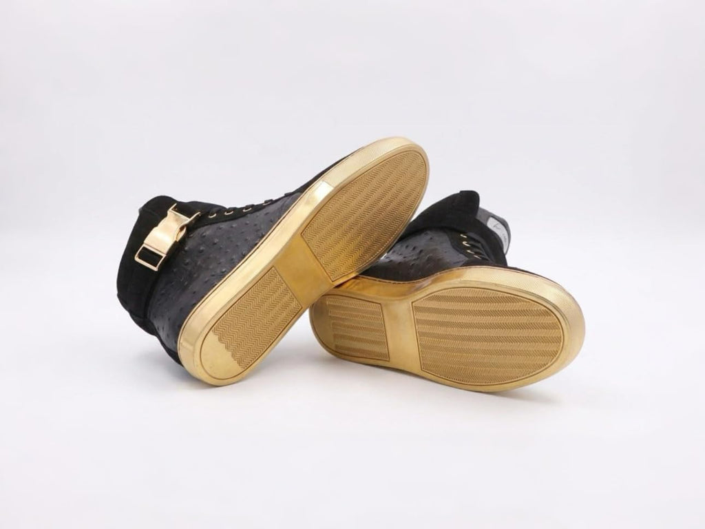 D'Zynerz Italian Leather Buckle High-Tops