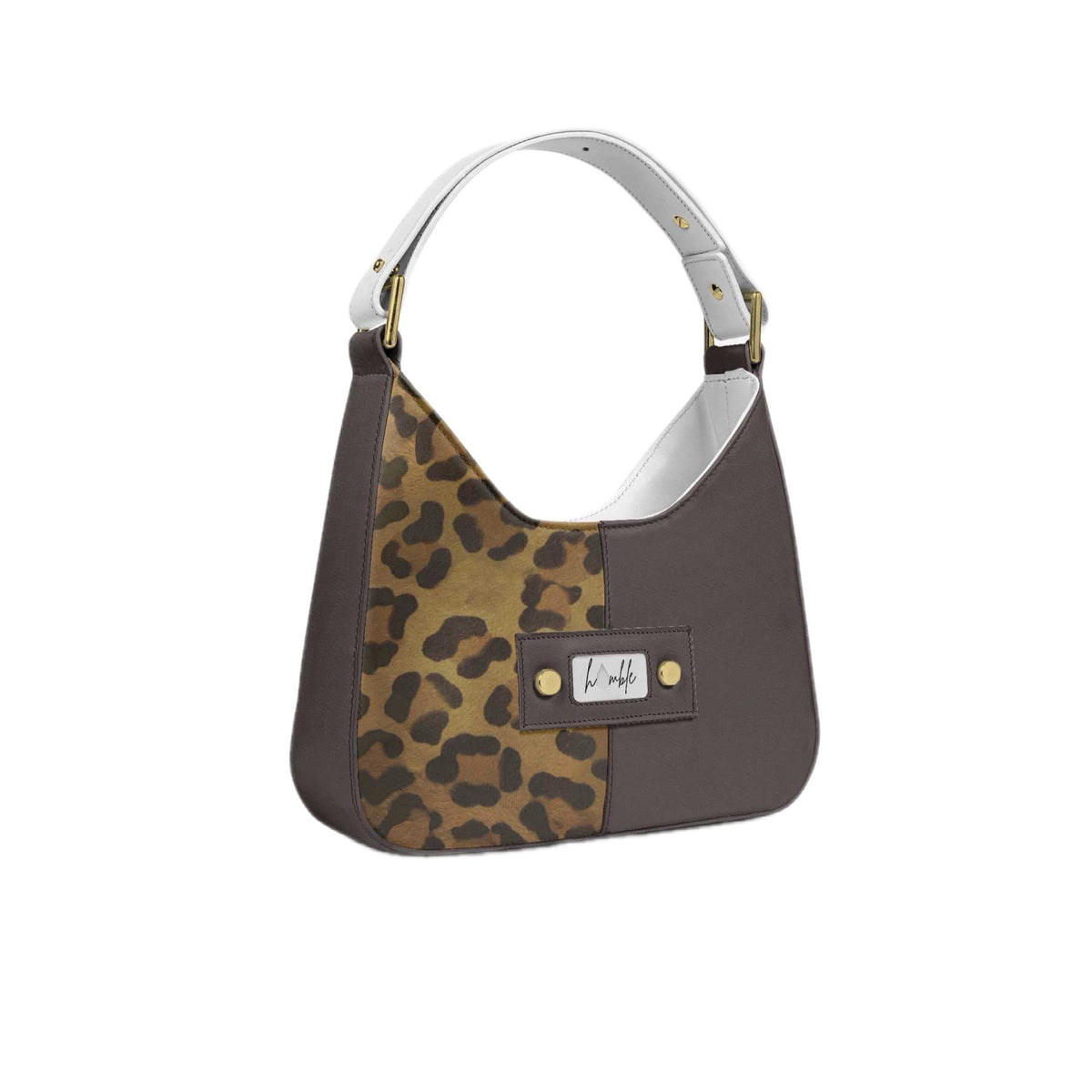 G'Lo Luxe Italian Leather & Leopard Shoulder Bag