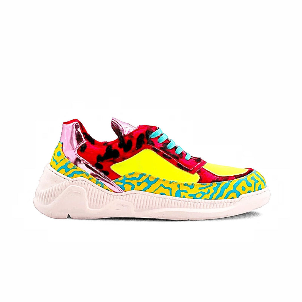 F'Lo Bendz Italian Leather Low-Top Sneakers