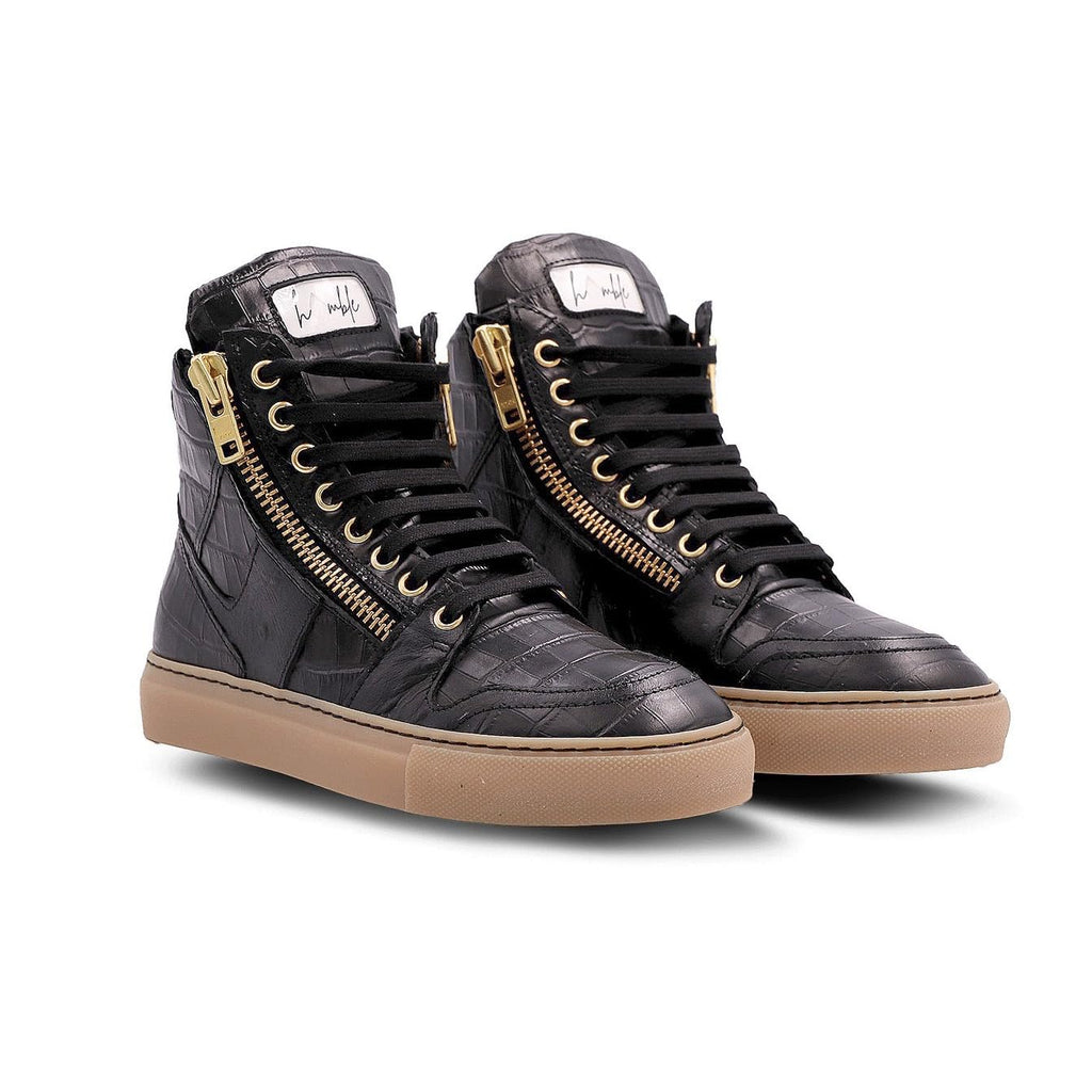 Humble Drip Italian Leather High-Top Sneakers