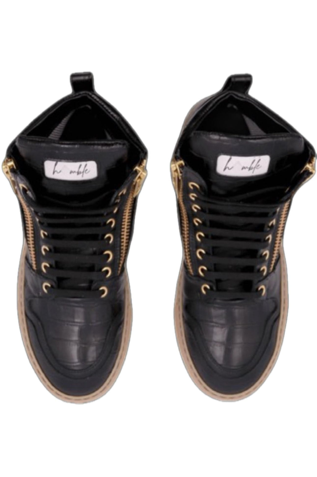 Humble Drip Italian Leather High-Top Sneakers