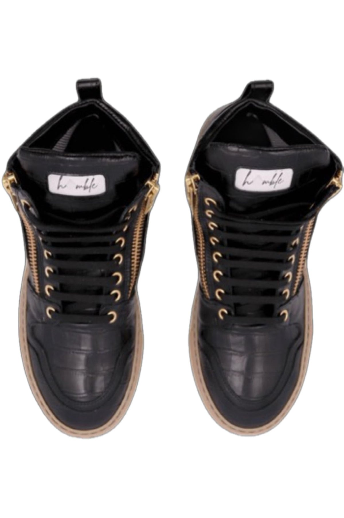 Humble Drip Italian Leather High-Top Sneakers